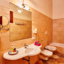 Winery resort Marsala_family room bath Winery resort Marsala_family room bath